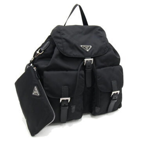 Prada Backpack Black Nylon Pouch - Picture 1 of 6